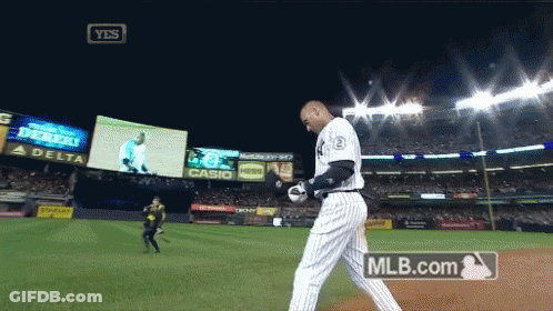 Baseball Player Number 3 GIF