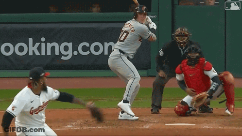 Baseball Player Number 30 Batting GIF
