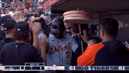 Baseball Player Number 31 GIF