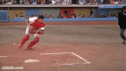 Baseball Player Number 32 Sliding Into Base GIF