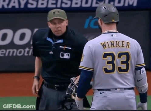Baseball Player Number 33 GIF