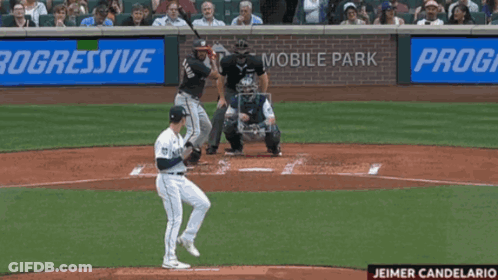 Baseball Player Number 33 GIF