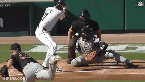 Baseball Player Number 33 GIF
