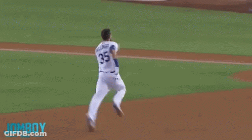 Baseball Player Number 35 GIF
