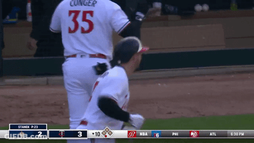 Baseball Player Number 35 GIF