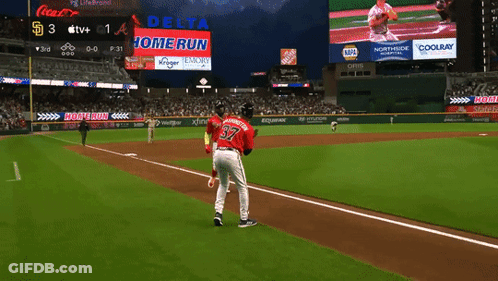 Baseball Player Number 37 GIF