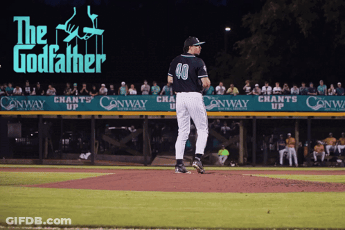 Baseball Player Number 40 On Mound GIF