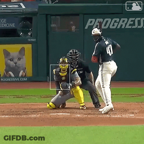 Baseball Player Number 40 On Shirt GIF