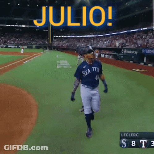 Baseball Player Number 41 Running GIF