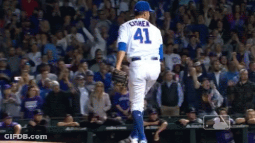 Baseball Player Number 41 GIF