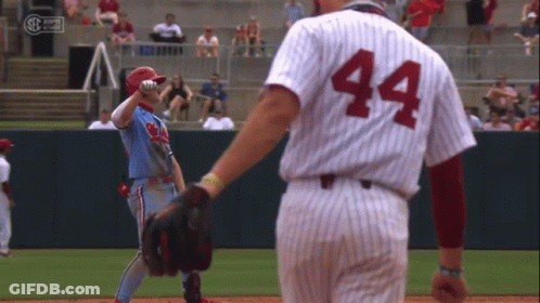 Baseball Player Number 44 GIF