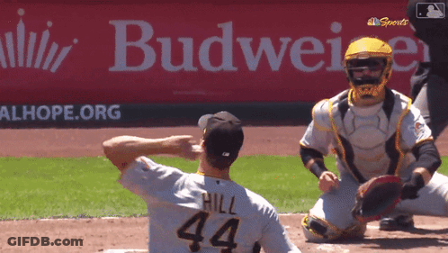 Baseball Player Number 44 GIF