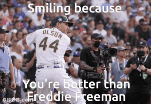 Baseball Player Number 44 GIF