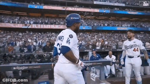 Baseball Player Number 44 GIF
