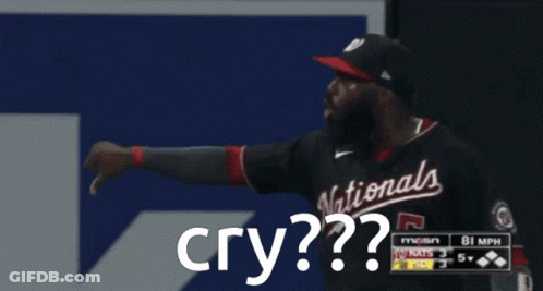 Baseball Player Number 5 Covering Face GIF