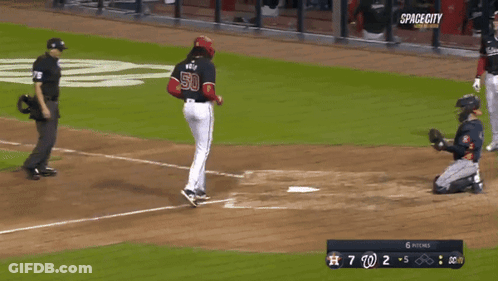 Baseball Player Number 5 GIF