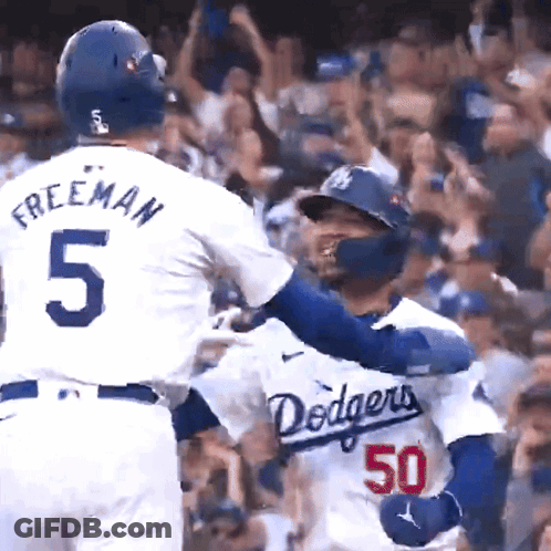 Baseball Player Number 5 GIF