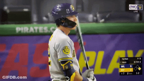 Baseball Player Number 50 GIF