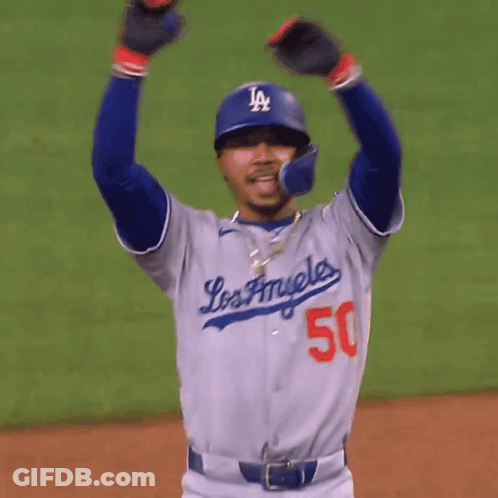 Baseball Player Number 50 Talking To Another Player GIF