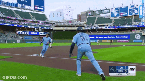 Baseball Player Number 51 GIF