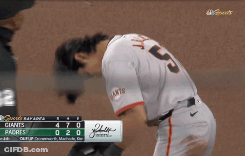 Baseball Player Number 52 GIF