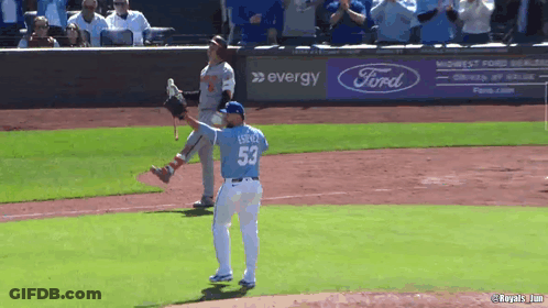 Baseball Player Number 53 GIF