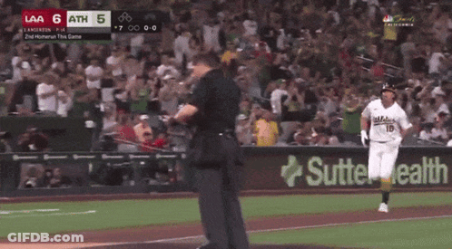 Baseball Player Number 54 Running GIF