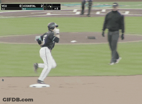 Baseball Player Number 6 On Shirt GIF