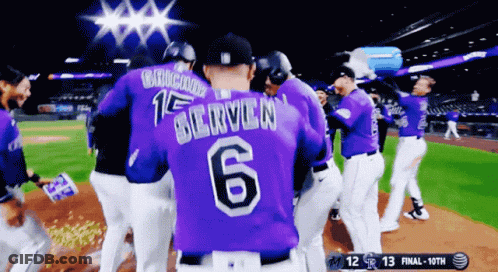 Baseball Player Number 6 GIF