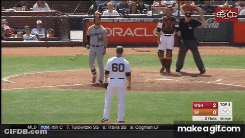 Baseball Player Number 60 GIF