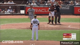 Baseball Player Number 60 GIF