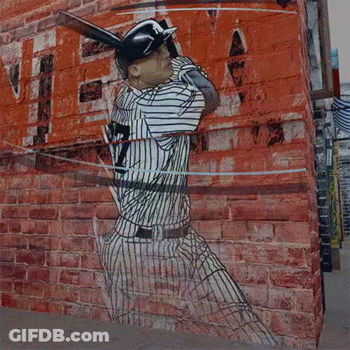 Baseball Player Number 7 GIF