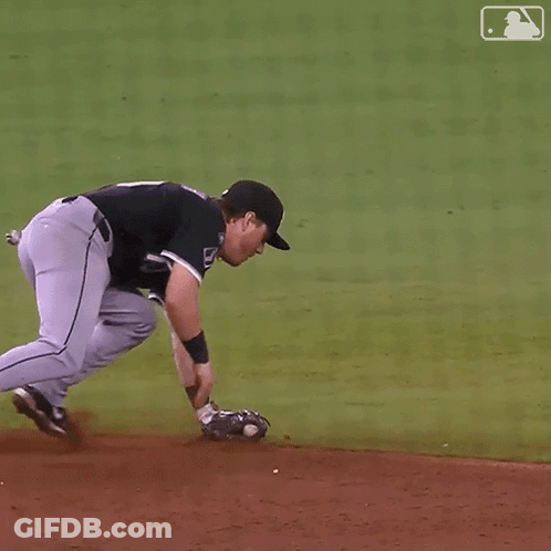 Baseball Player Number 7 Running On Field GIF