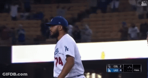 Baseball Player Number 74 GIF