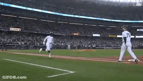Baseball Player Number 75 GIF