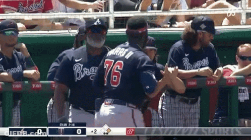 Baseball Player Number 76 GIF