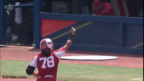Baseball Player Number 78 GIF