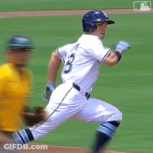 Baseball Player Number 8 GIF