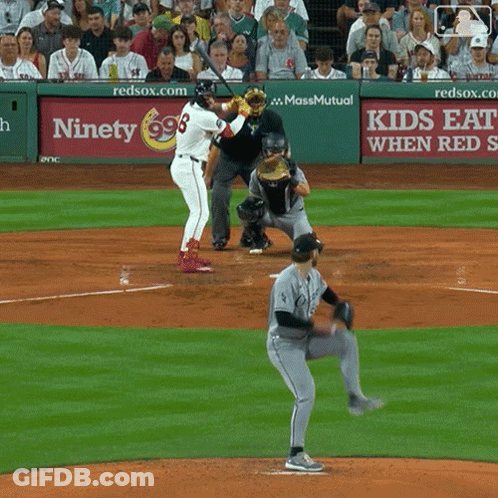 Baseball Player Number 8 GIF