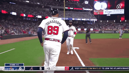 Baseball Player Number 89 GIF