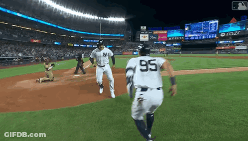 Baseball Player Number 95 GIF