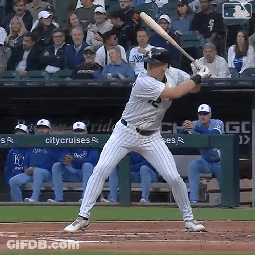 Baseball Player Preparing To Hit GIF
