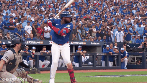 Baseball Player Preparing To Swing GIF