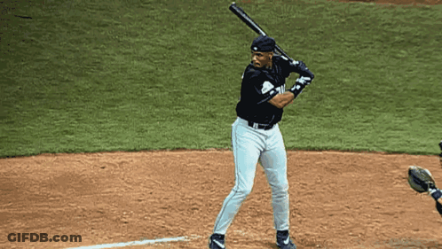 Baseball Player Ready To Swing GIF