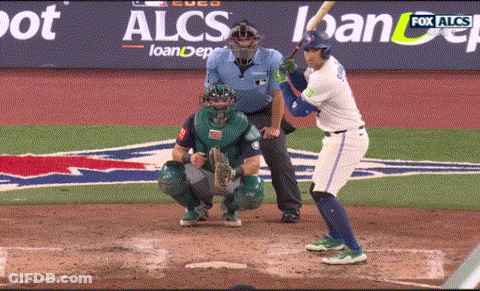 Baseball Player Ready To Swing Fox ALCS Ad GIF