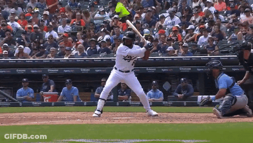 Baseball Player Ready To Swing With Tigers Sign GIF