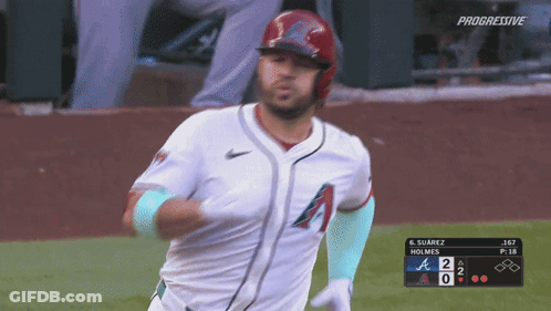 Baseball Player Running On Field Progressive GIF