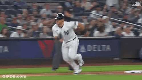 Baseball Player Running To First Base GIF