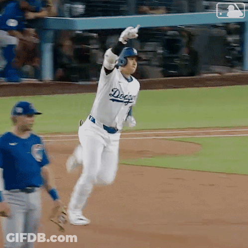 Baseball Player Running Towards Home GIF