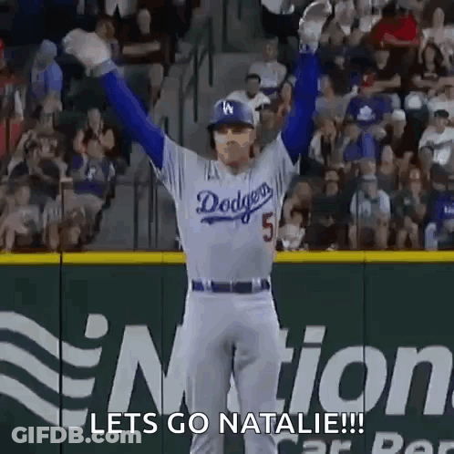 Baseball Player Saying Let's Go Natalie GIF